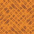 Seamless damaged monochrome pattern vector for decoration. Orange texture design for textile fabric printing and wallpaper.