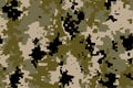 seamless khaki digital camouflage texture pattern. Usable for Jacket Pants Shirt and Shorts. Army textile fabric print