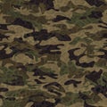 Full seamless khaki dirty military camouflage texture pattern vector. Distressed army skin design