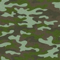 Seamless khaki dirty military camouflage texture pattern vector. Distressed army skin design for textile fabric print Royalty Free Stock Photo