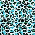 Full seamless leopard cheetah animal skin pattern. Design for textile fabric printing.