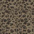 Full seamless leopard cheetah animal skin pattern. Royalty Free Stock Photo