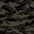 Seamless military camouflage dark texture skin pattern vector for textile. Usable for Jacket Pants Shirt and Shorts. Dirty army ca Royalty Free Stock Photo