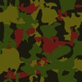 Seamless military camouflage dark texture skin pattern vector for textile. Usable for Jacket Pants Shirt and Shorts. Dirty army ca Royalty Free Stock Photo