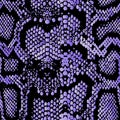 Seamless Snake Animal Skin Texture Pattern Vector. Purple snake leather design for textile fabric print.