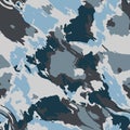 Seamless summer and spring women military camouflage skin pattern vector for decor and textile. Snow army masking design Royalty Free Stock Photo