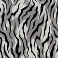 Full seamless tiger and zebra stripes animal skin pattern. Texture design tiger colored for textile fabric print and decoration. Royalty Free Stock Photo