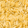 Full seamless wallpaper for zebra and tiger stripes animal skin pattern. White and gold design Royalty Free Stock Photo