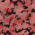 Seamless camouflage texture skin pattern vector for military textile. Usable for Jacket Pants Shirt and Shorts. Dirty army camo ma Royalty Free Stock Photo