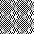 Full Seamless Vertical Zigzag Texture Fabric Print Pattern. Black and White Vector Design