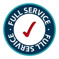 full service stamp on white