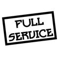 FULL SERVICE stamp on white Royalty Free Stock Photo