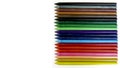 Full set Color pencils layout isolated Royalty Free Stock Photo