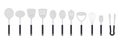 Full set of kitchen utensils flat icon for web. Simple kitchenware sign flat vector design. Spatula, ladle, spoon, pasta server