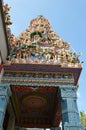 Full side view of The sri veeramakaliamman temple serangoon road singapore