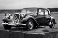 The full-size car Citroen Traction Avant 11B, 1953.