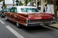 Full-size luxury car Cadillac Fleetwood, 1962. Rear view.