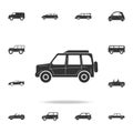 Full size luxury car icon. Detailed set of cars icons. Premium graphic design. One of the collection icons for websites, web desig Royalty Free Stock Photo