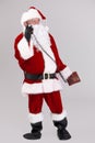 Full size photo of Santa talking on phone