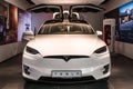 The full-sized, all-electric, luxury, crossover SUV Tesla Model X