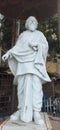 A full sized statue of nobel laureate RabindranathTagore ( Thakur)with a bengali traditional dress.