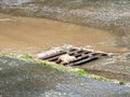 Full slop in heavy rain Royalty Free Stock Photo