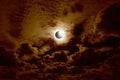 Full solar eclipse Royalty Free Stock Photo