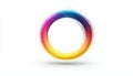 Full Spectrum Circular Loop Logo Symbol - A Versatile And Vibrant Circle Logo Design That Contains Royalty Free Stock Photo