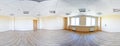 Full spherical 360 by 180 degrees seamless panorama in equirectangular equidistant projection, panorama in interior empty room in Royalty Free Stock Photo