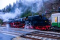 Full steam ahead with the Rodelblitz special train near Schmalkalden Royalty Free Stock Photo