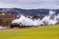 Full steam ahead with the Rodelblitz special train near Schmalkalden Royalty Free Stock Photo