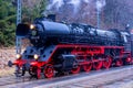 Full steam ahead with the Rodelblitz special train near Schmalkalden Royalty Free Stock Photo