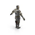 Full suit of Armour on white. 3D illustration Royalty Free Stock Photo