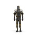Full suit of Armour on white. 3D illustration Royalty Free Stock Photo