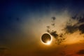 Full sun eclipse Royalty Free Stock Photo