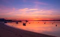 Sunrise at Ilha da Armona,olhao,  Portugal Royalty Free Stock Photo