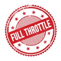 FULL THROTTLE text written on red grungy round stamp