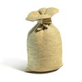 Full tied sack 3d rendering