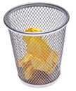 Full Trash Can Royalty Free Stock Photo