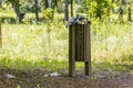 A full trash can Royalty Free Stock Photo