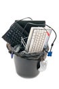 Full trash of used hardware Royalty Free Stock Photo