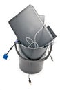 Full trash of used hardware Royalty Free Stock Photo