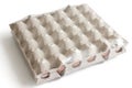 Full tray of chicken eggs wrapped Royalty Free Stock Photo