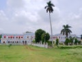 Full view of Bastar Palace, Jagdalpur, Chhatisgarh, India. Headquarters of Bastar kingdom. Royalty Free Stock Photo