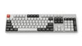 Full-View Digital Keyboard with Detailed Textures on White Royalty Free Stock Photo