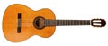 Full view of spanish acoustic guitar Royalty Free Stock Photo