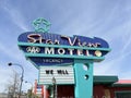 Full View of the Star View Motel in the Arts District in Las Vegas Royalty Free Stock Photo