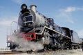 Full view of steam train at Swakopmund, Namibia