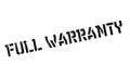 Full Warranty rubber stamp