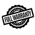 Full Warranty rubber stamp